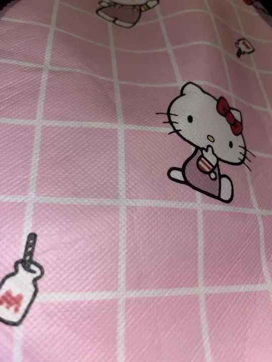 Bolsa Mochila Hello Kitty infantil rosa - Foto 3