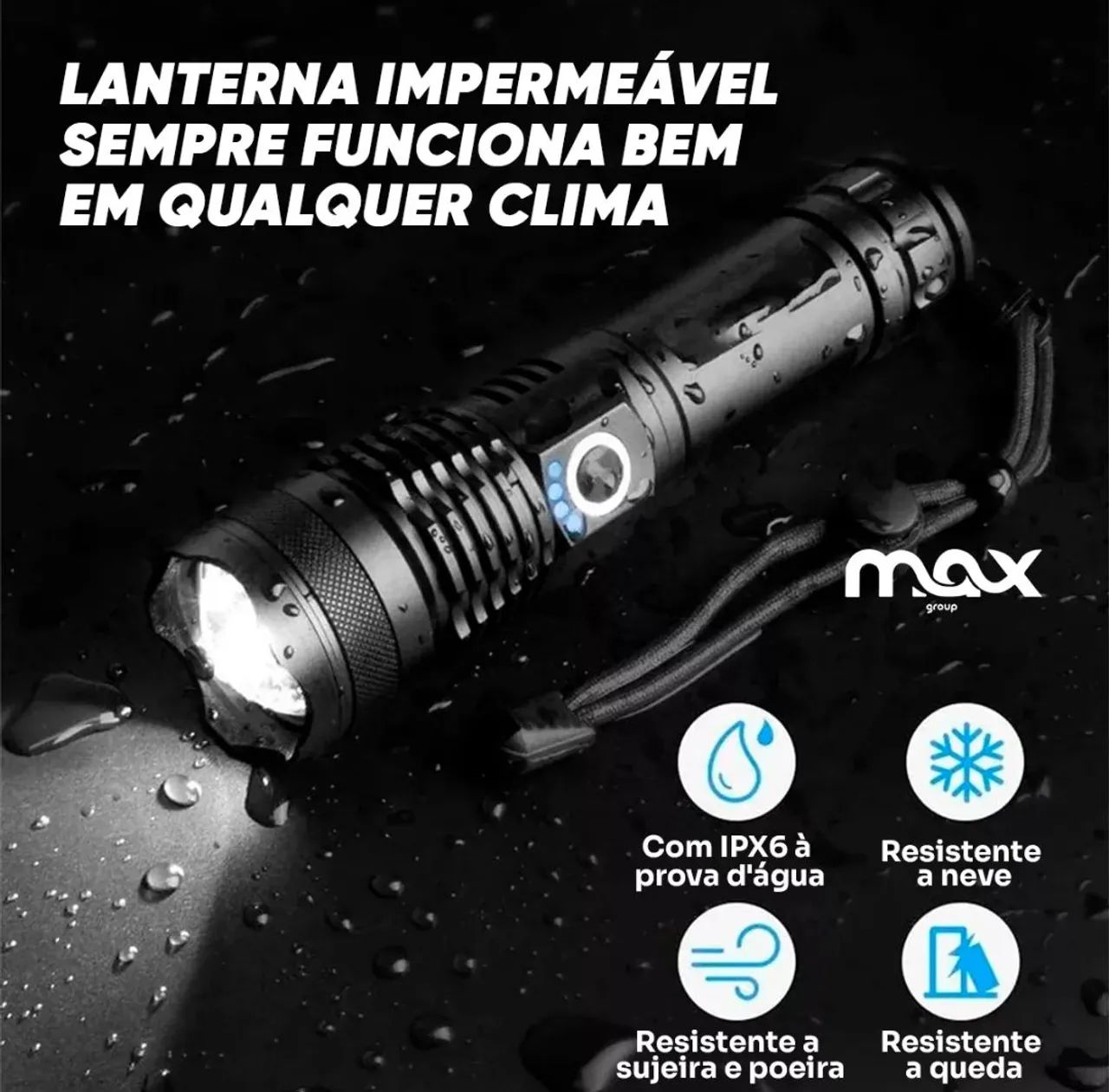 Lanterna tática T9 - Foto 3