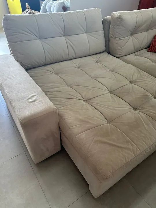 SALDÃO! ESTAMOS DE MUDANÇA.  Vendo sofá retrátil 2,8m - Foto 4