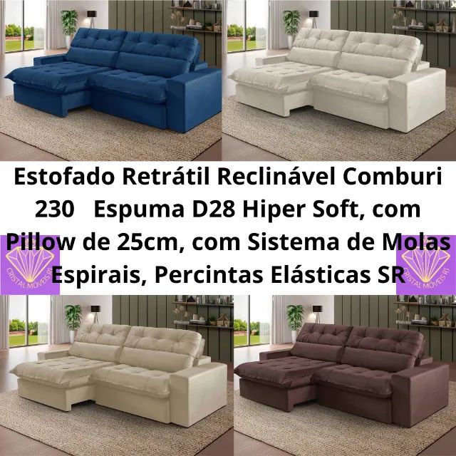 Estofado Retrátil Reclinável Comburi 230 SR
