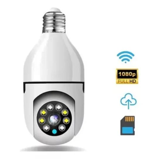 Câmera IP Panorâmica Lâmpada Wi-Fi ITBLUE E27 SCB17 - Segurança e Iluminação -Loja Coimbra - Foto 4