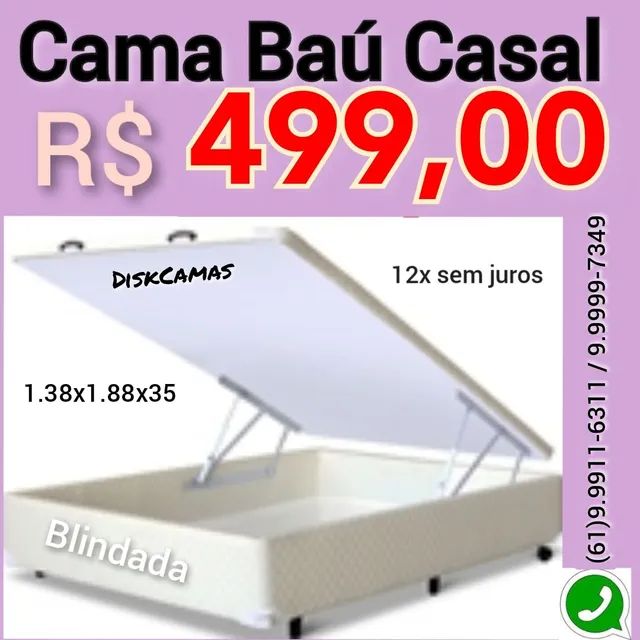 Base baú cama baú box baú - temos colchões e cabeceira 