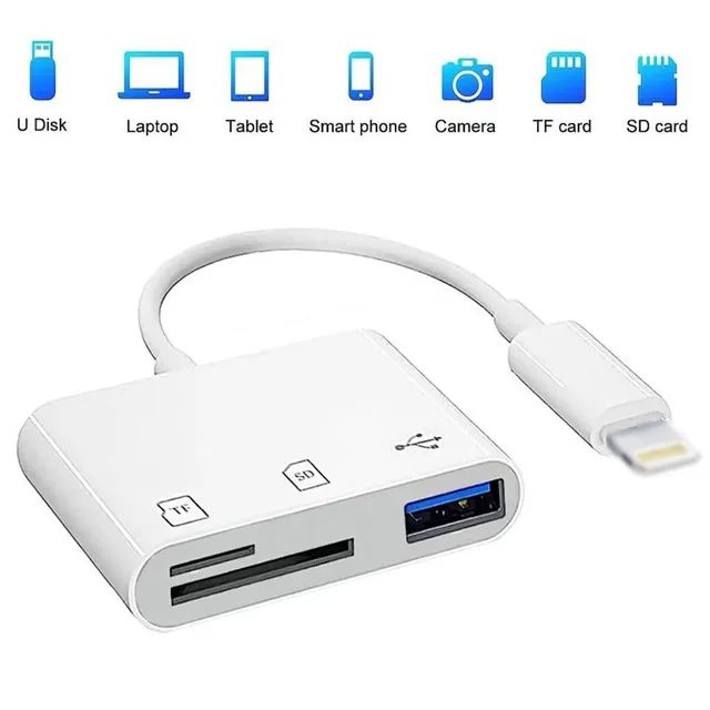 Adaptador de cartão de memória para iPhone 