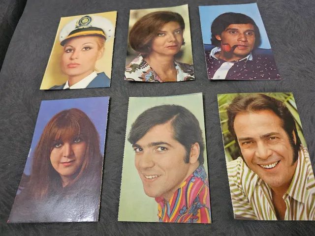 Antiguidade cartoes revista romântica década 70 80 celebridades - Foto 2