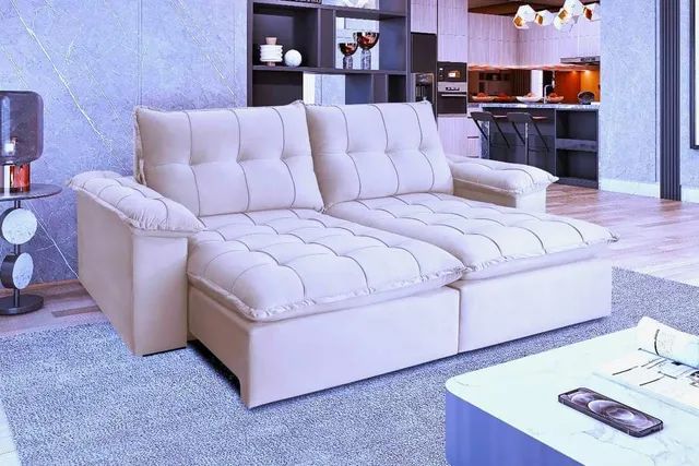Sofá retrátil e reclinavel iriri 2,90m sr G10 - Foto 3