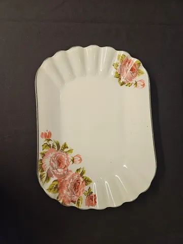 03 travessas vidro da linha bianca floral grande, média e pequena - Foto 2