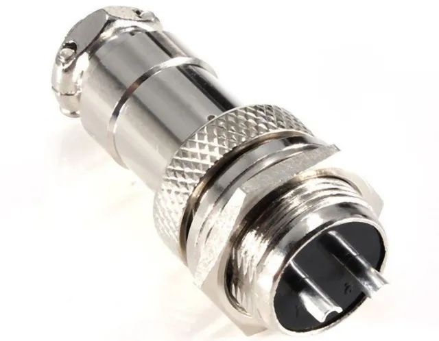 Conector Mike Gx16 Plug Macho E Fêmea 2 Pinos Aviação   Arduino Automação COD-CP245   - Foto 2