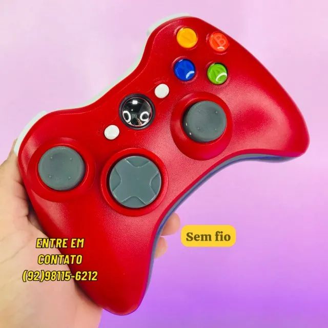 Controle Xbox 360 Sem Fio Wireless-Entregas 9h as 22h