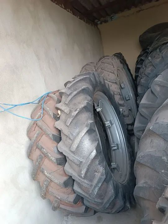 Jogo de Pneu c/ Roda Agrícola Fino Aro 38 e 36 Promoção!! - Foto 4