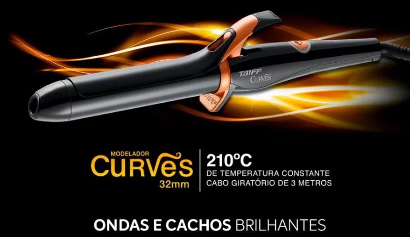 Modelador de Cachos Taiff Curves 1 1/4 Bivolt 32mm - Foto 2