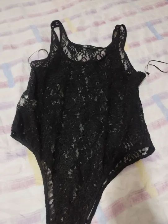 Body preto renda  - Foto 3
