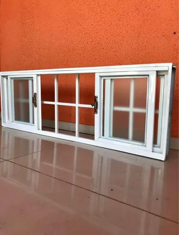 Janelinha para cozinha 0,40x1,20 com vidro  - Foto 2