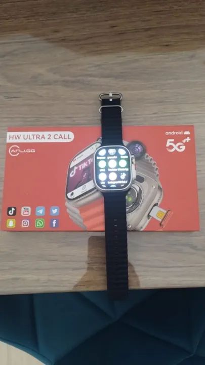 Smartwatch 5G Chip Câmera frontal 