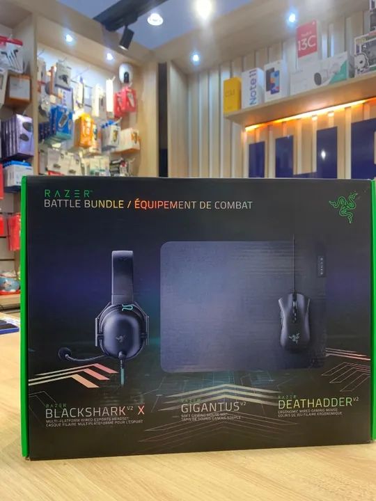 Kit Gamer Razer Battle Bundle - Novo Lacrado - Em Até 12x Sem Juros