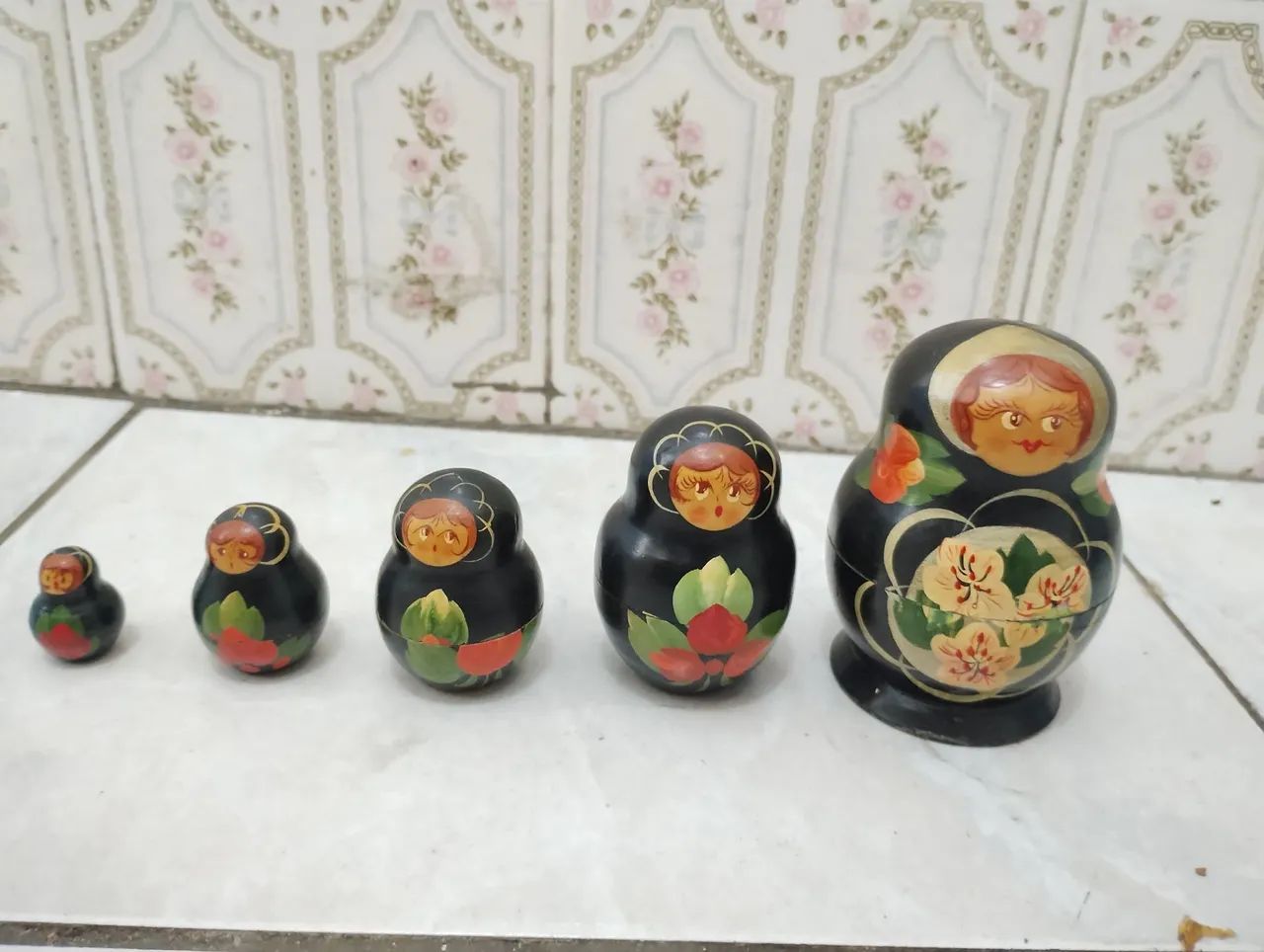bonecas matrioska original cinco peças