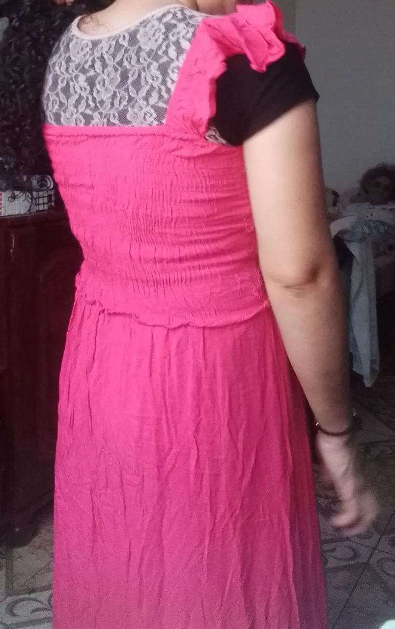 Vestido Rosa - Tamanho M - Foto 2