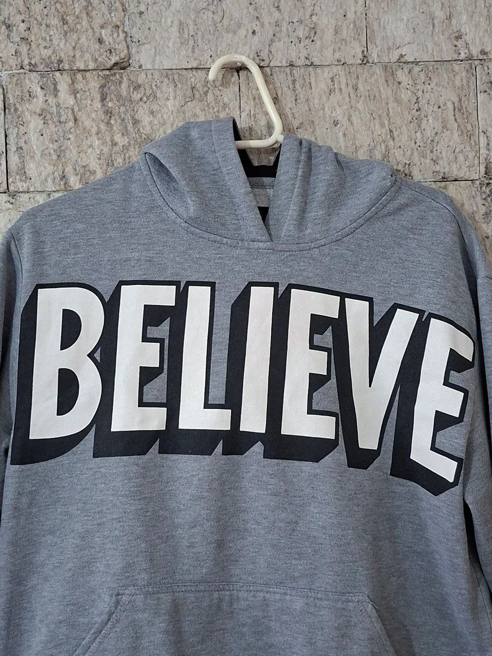 Casaco com capuz Moletom Believe