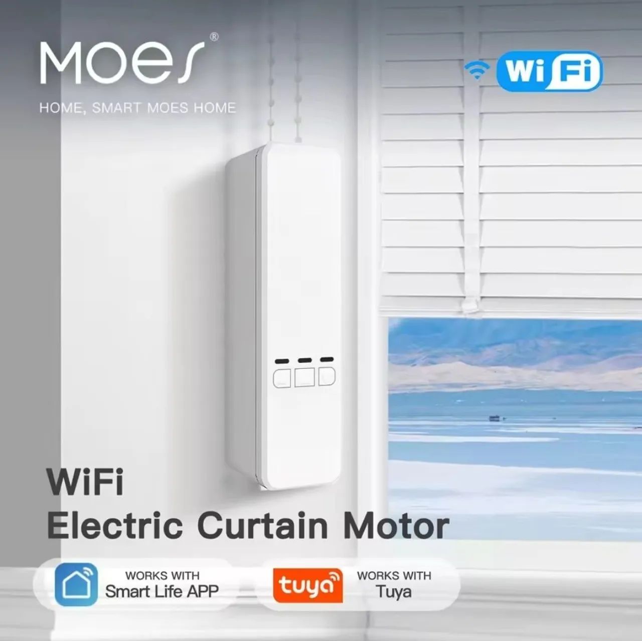 Motor de Cortina Inteligente MOES Wi-Fi