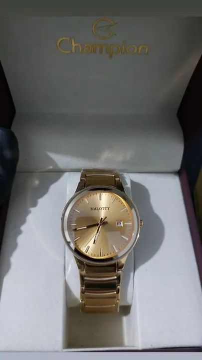 Relógio Malotty Dourado - Foto 2