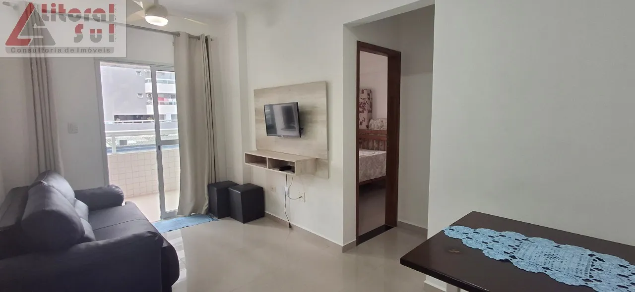 Apartamento para locação em Praia Grande-SP, Ocian: 1 quarto, 1 sala, 1 banheiro, 1 vaga,