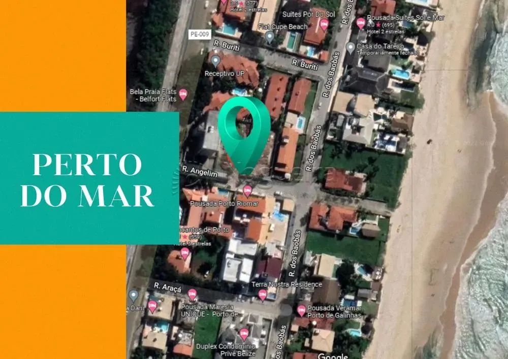 Repasse de Excelente flat em construção localizado em Porto de Galinhas, com 24,56m² de ár