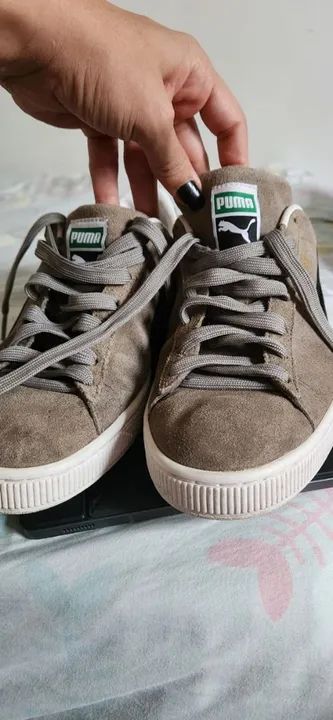 Puma Suede Croc Cinza - Foto 3
