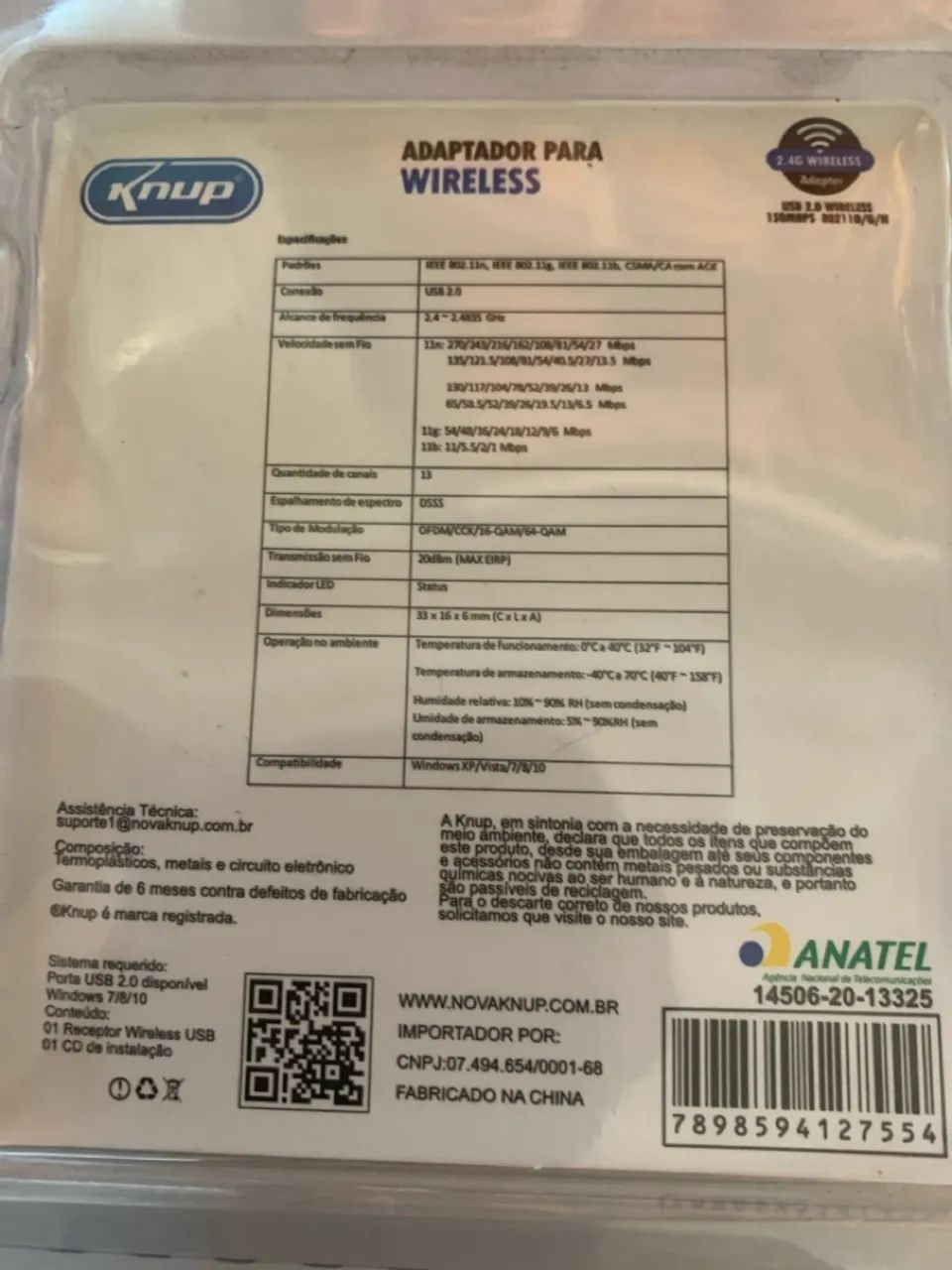 Adaptador Wireless USB Knup KP-AW155 - 150Mbps - Foto 3