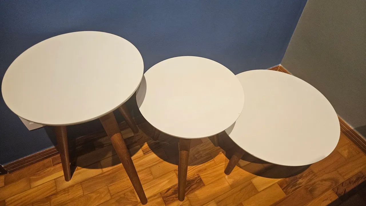 Set of 3 off-white tables64386065203202121