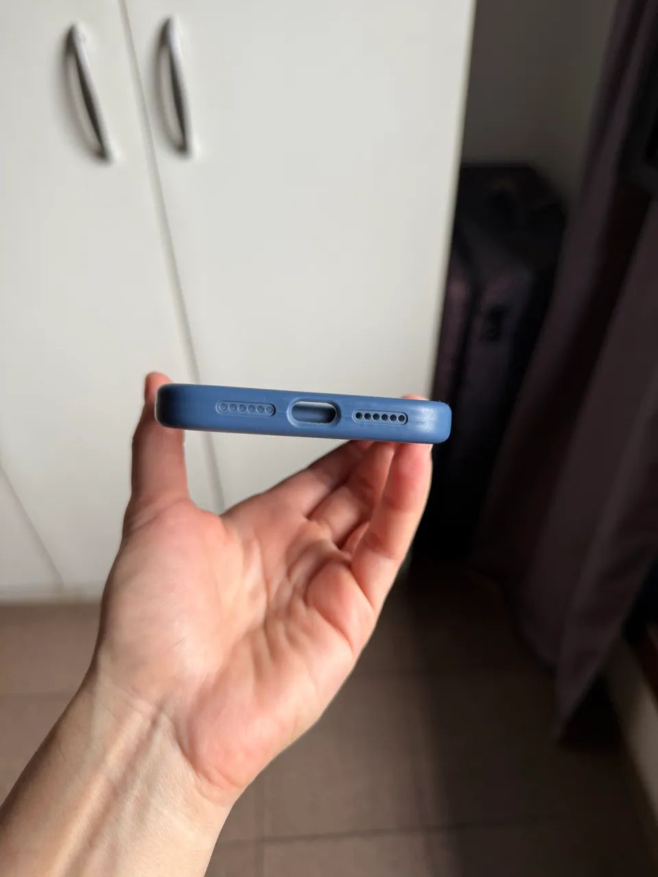 Capa de silicone azul iPhone 11 - Foto 4