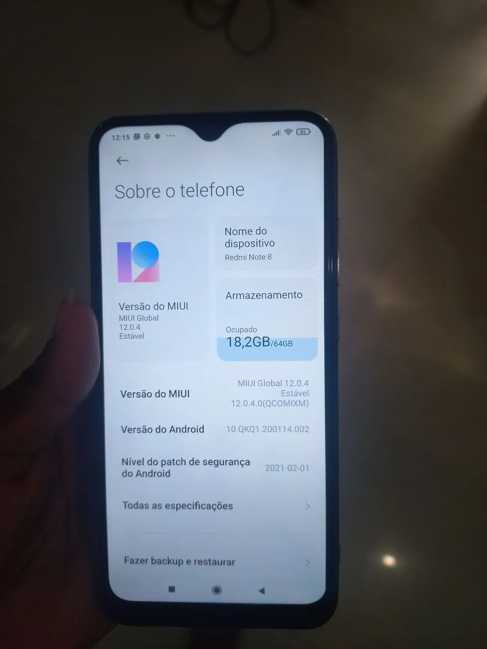 Celular Redmi Note 8 64 Gigas semi novo