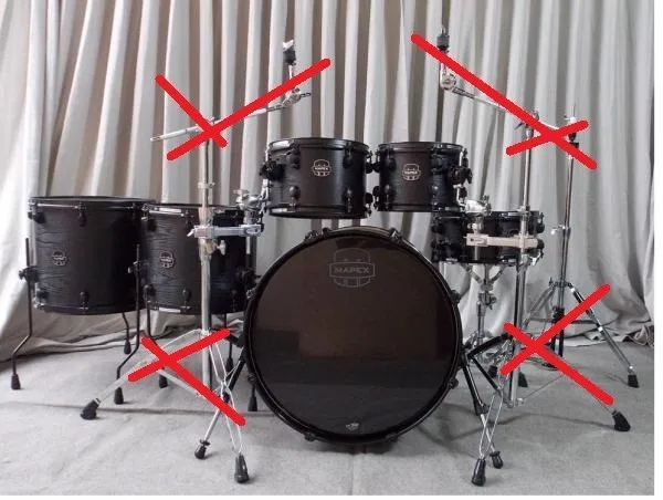 Bateria Mapex Meridian Black Raven Birch/maple Shell Pack, Limited incrivel, topissima - Foto 4