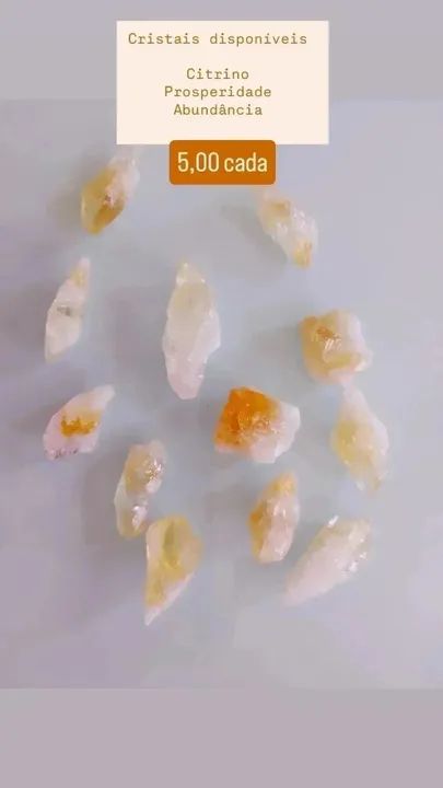 Cristais de Citrino - Prosperidade e Abundância