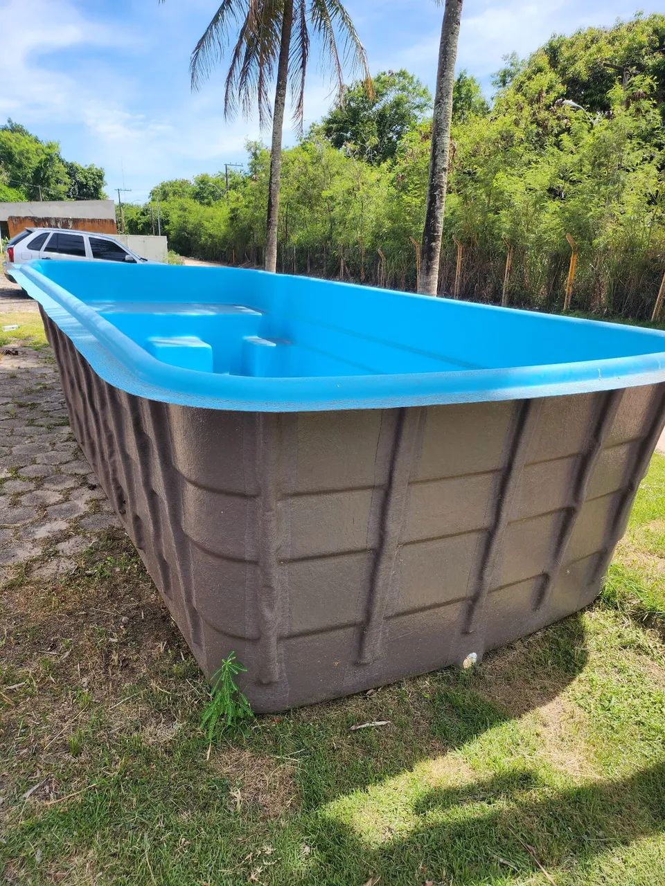 Piscina de fibra azul - Foto 4