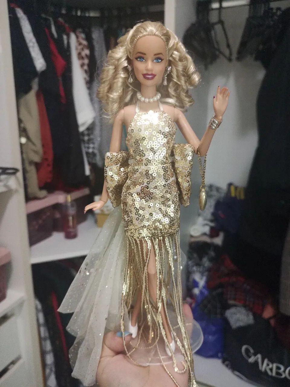 Barbie Réveillon Dourada Festa - Foto 4