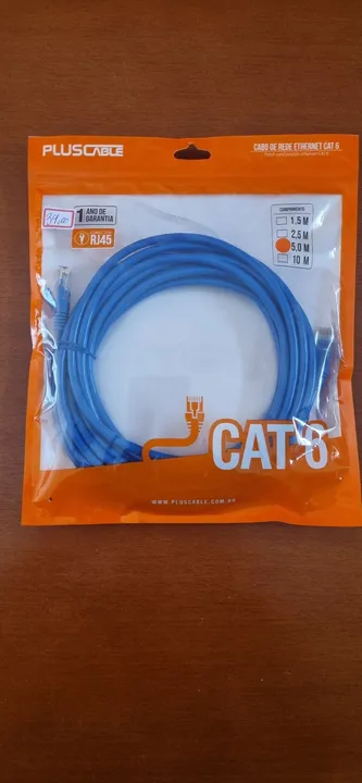 Cabo de Rede Ethernet Cat 6 RJ45 - 10 Metros