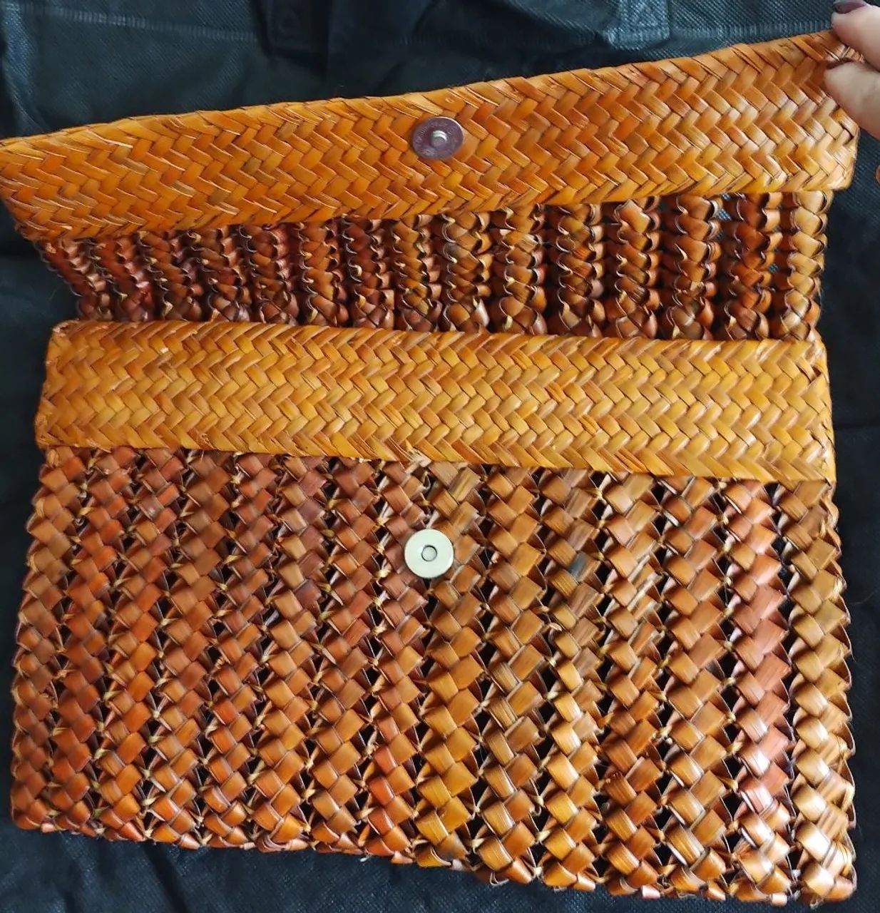 Bolsa de Palha Artesanal - Foto 2