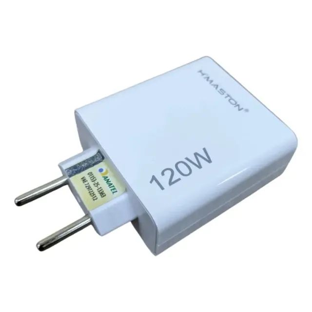 Carregador Turbo 120W Usb X Tipo C Hmaston Y73-4 Celular Android e IOs Xiaomi e iPhone  - Foto 4