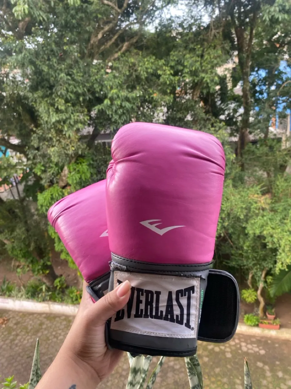 Luvas de Boxe Everlast Rosa
