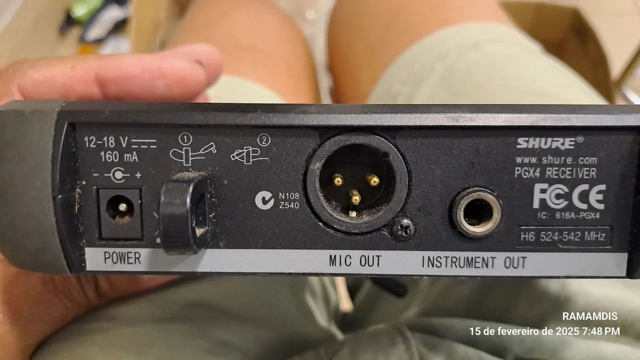 Base Microfone sem fio Shure - Foto 4