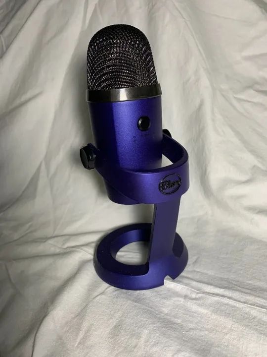 Microfone Condensador Blue Yeti Nano Azul - Foto 2