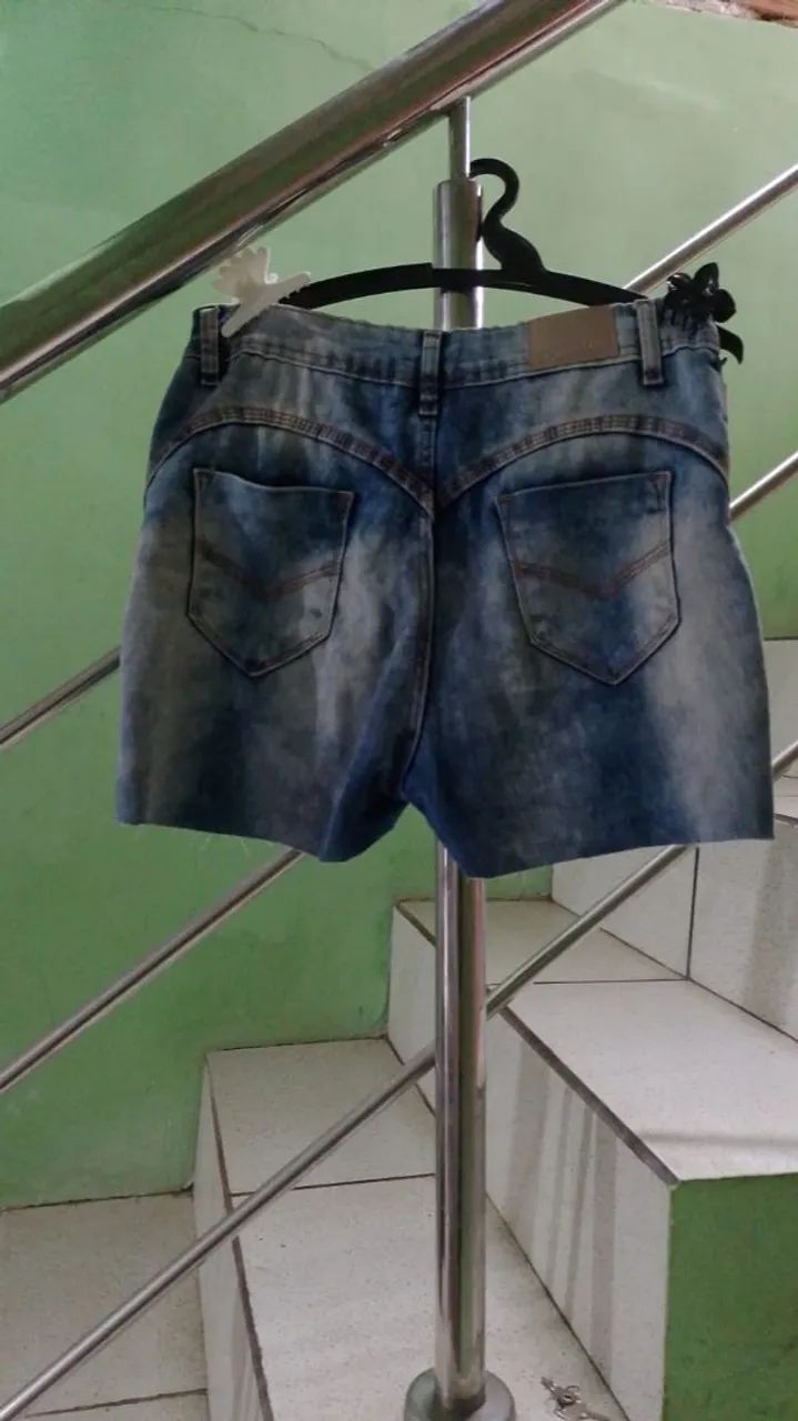 Short Jeans vestem 42 5 reais cada  - Foto 4