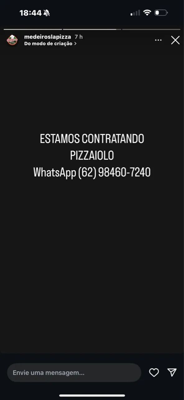 Pizzaiolo - Contrata-se!