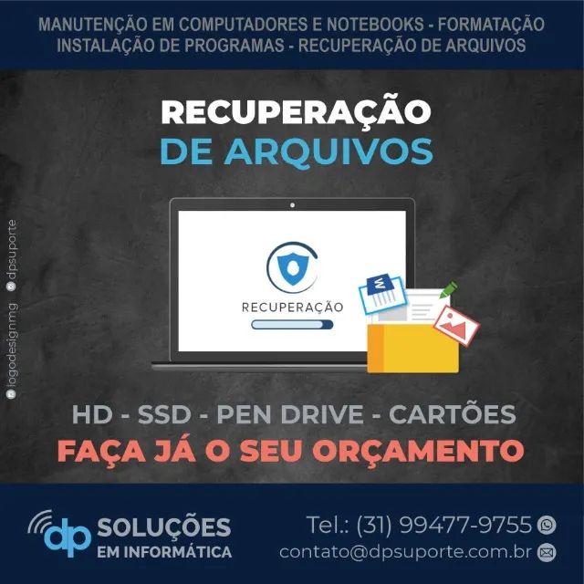 Recuperação de Dados (fotos, videos, Documentos)