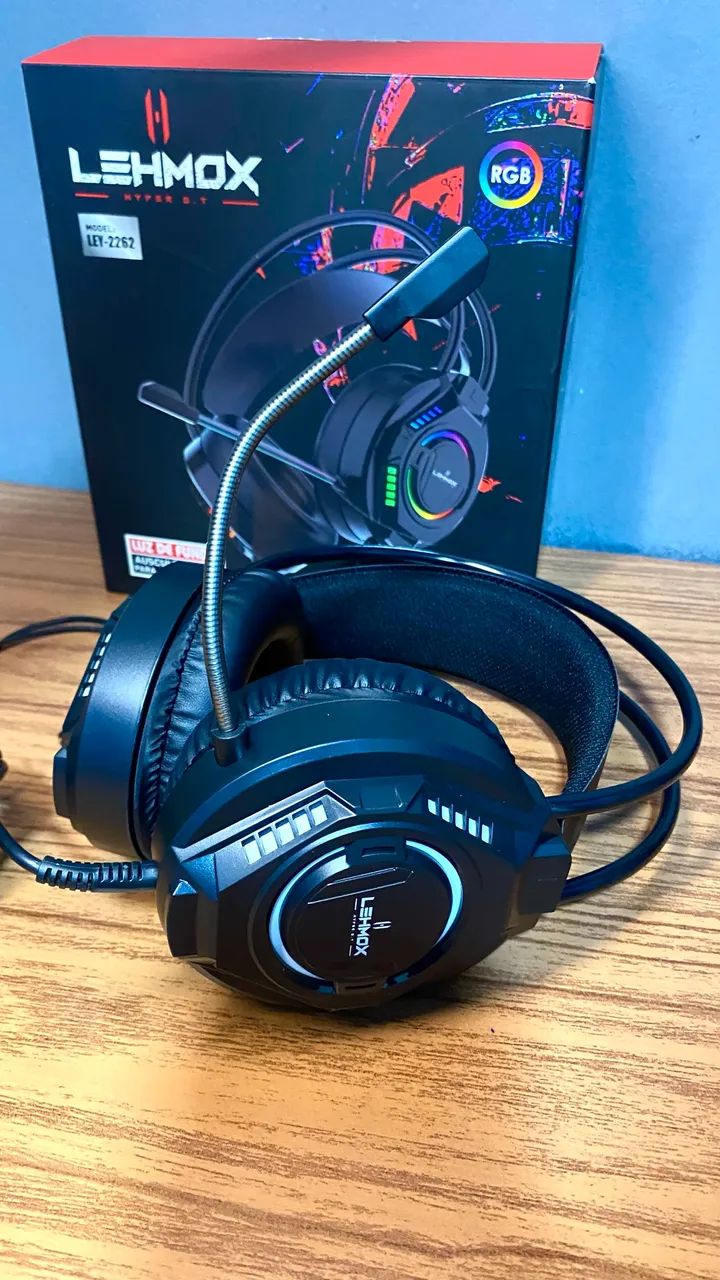 Headset fone gamer com microfone Rgb 