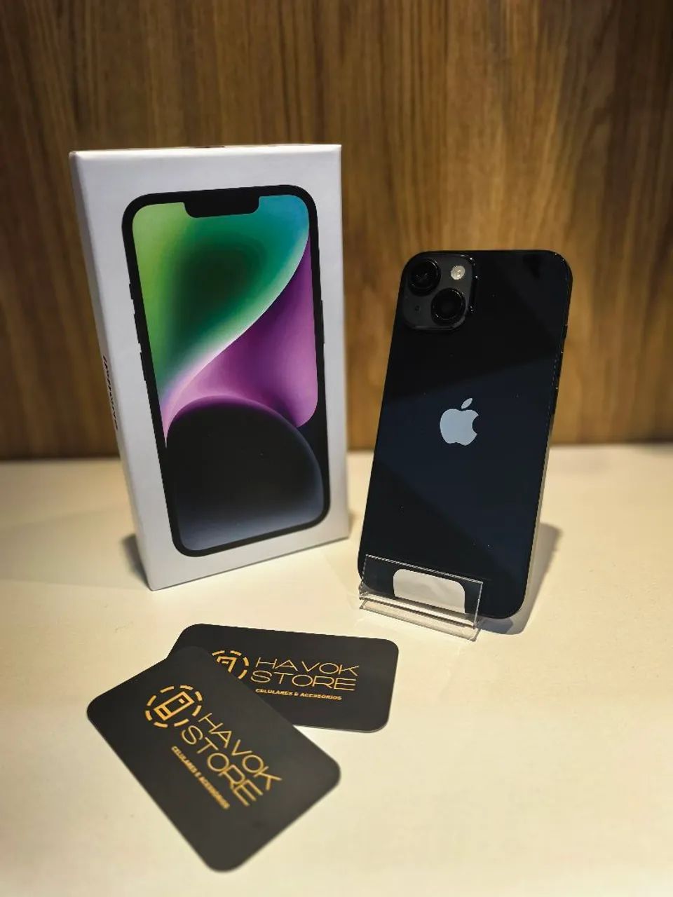 Apple iPhone 14 (128gb) Preto  Bateria 100%  Loja Física