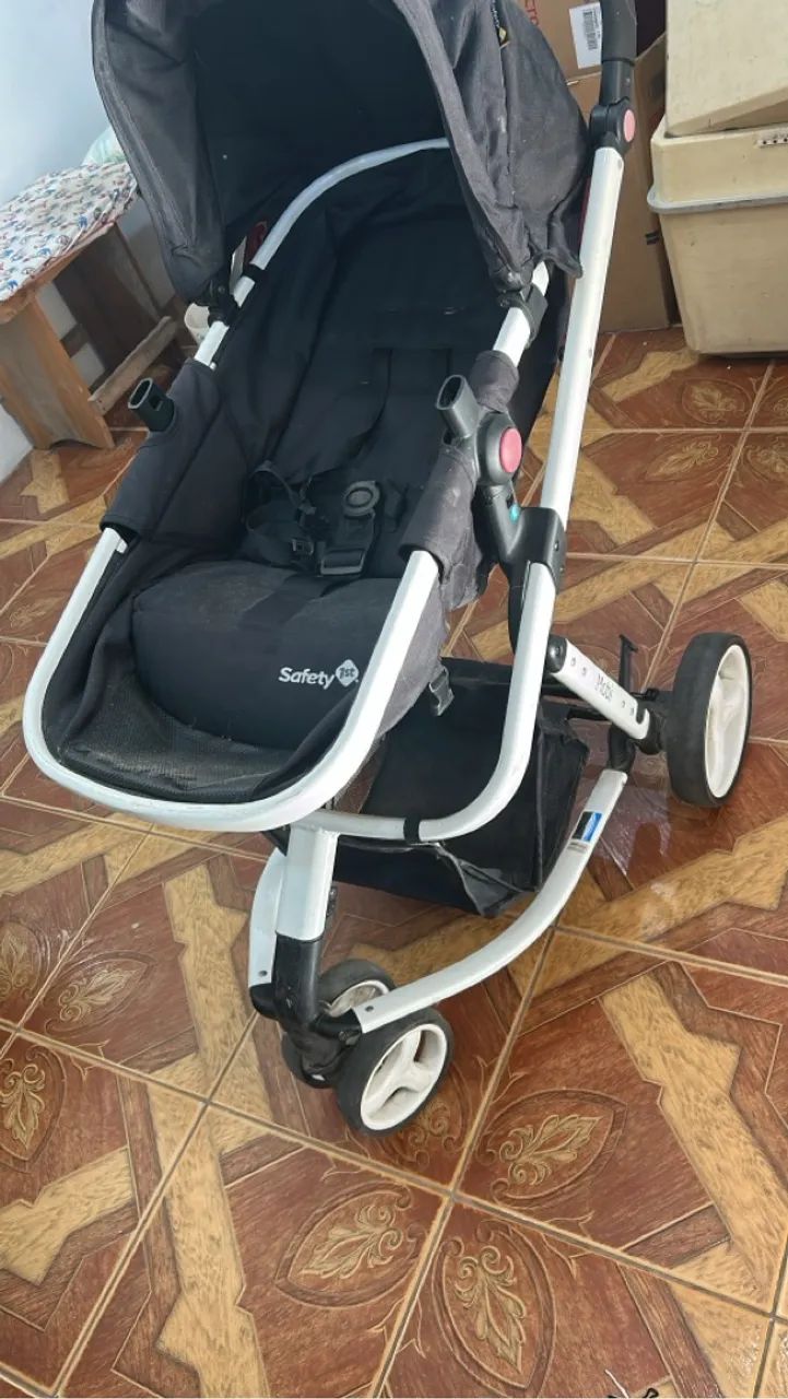 Carrinho de Bebê Mobi - Preto - Foto 4