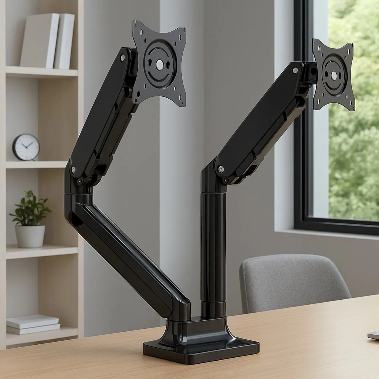 Suporte Articulado para Monitor Duplo - Ergonômico e Ajustável