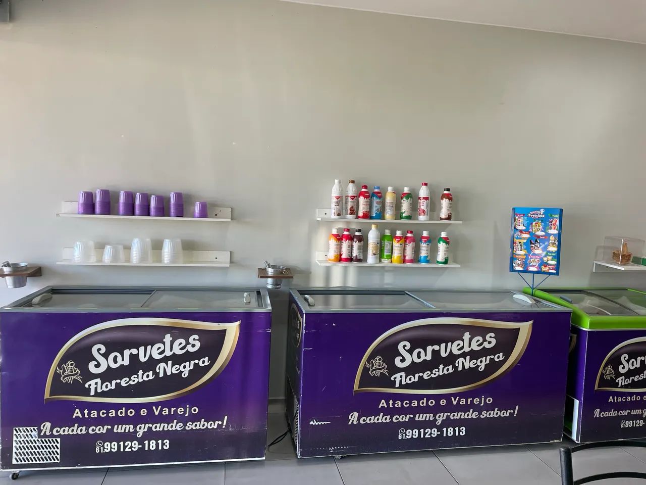 Sorveteria e açaíteria 