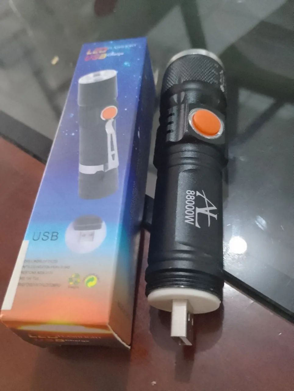Lanterna led recarregável usb