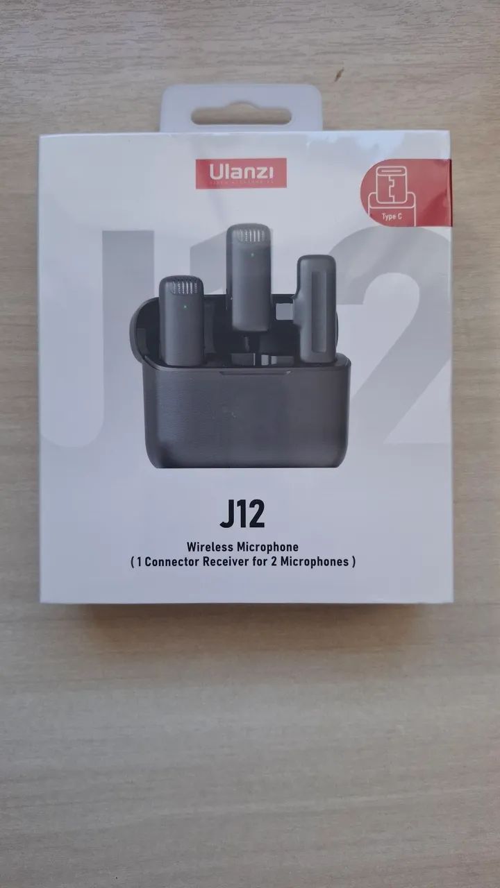 Microfone Sem Fio Ulanzi J12 - 2 Microfones